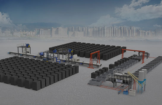 Aerated brick production line